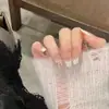 Novo Estilo Blush Gatinho Francês Pérola Aurora Borboleta Semi-Feito à Mão Unhas Usáveis, Borboleta Sonho Destacável Zhuangzhou, Efeito Iluminador