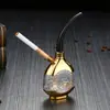 2021 Nuevo Set de Cachimba Mini de Plástico Dorado y Plateado Lavable Translúcido ABS Tubería de Agua Bolsa para Tabaco Al por Mayor