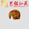 Enfeite de elefante esculpido em madeira de cânfora, artesanato de madeira criativo, novo artesanato de decoração para casa estilo Zen Chinês, presente