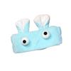 Creative coral lã desenhos animados olhos grandes super bonito orelhas de coelho faixa de cabelo olhos secos elástico faixa de cabelo cocar atacado