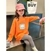 Camiseta de manga larga transpirable de algodón puro para niñas, estilo primavera y otoño, camiseta interior para niños, top de dibujos animados estiloso para niñas pequeñas y niños mayores