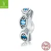 Veloko original nuevo estilo cuentas espaciadoras plata s925 cuentas de ojo de la suerte accesorios para joyería de plata diy SCC513