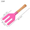 Herramientas para plantar flores Venta al por mayor Juego de jardinería Pala cuadrada Pala de tres puntas Azada Herramientas de jardinería para plantar Juguetes de jardín para niños