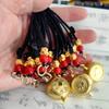Llavero de aleación con mango giratorio para olla de los 12 signos del zodiaco, accesorios, se puede girar inmediatamente, mango de mano descompresivo Hu, venta al por mayor