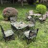Conjunto de Mesa e Cadeiras Dobráveis para Exterior Tecido Oxford Encosto Armazenamento Portátil Leve Camping Fabricante de Mesas Dobráveis Atacado