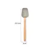 Rascador con Mango de Madera Pincel para Aceite Silicona de Grado Alimenticio Herramientas para Hornear Juego de 3 Piezas Utensilios de Cocina Espátula para Crema de Pastel Personalización