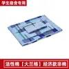 Venta al por mayor del fabricante Juego de tres piezas de algodón puro para dormitorio de estudiante Sábana a cuadros azules Funda de edredón azul Juego de tres piezas para dormitorio de entrenamiento militar