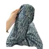 Jeans Vintage Jacquard com Letras e Barra Curva para Homens, Marca Moderna Cleanfit Calças Casuais Americanas High Street de Perna Reta Wide Leg