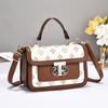 Bolso cruzado pequeño de moda, nuevo diseño de bolso cuadrado pequeño, sentido del diseño, nicho, bolso de mano estampado, bolso pequeño, combina con todo