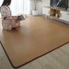 Tapete de vime japonês estilo tatame para uso duplo no inverno e no verão, ideal para quarto, cabeceira ou sala de estar.