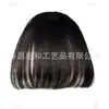 Peluca de Flequillo al Aire para Mujer, Flequillo Falso Ligero, Flequillo Frontal Natural Invisible, Flequillo al Aire Sin Costuras Pieza de Cabello Sintético