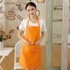 Delantal publicitario de estilo coreano con estampado de logotipo, para cocina, tienda de té con leche, mono de tela de moda