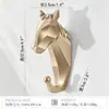 Ganchos Adhesivos Creativos Sin Taladro para Ropa y Sombreros, Gancho Individual Decorativo de Astas de Ciervo, Suministro Directo Transfronterizo, Colgador de Llaves para la Entrada Detrás de la Puerta