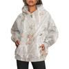 Amazon Cross-border Outono e Inverno Novo Moletom com capuz feminino camuflado com estampa de folha de bordo e bolso
