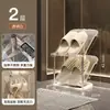 Zapatero multicapa, simple y ahorrador de espacio para apartamentos de alquiler, organizador de zapatos detrás de la puerta, estante de almacenamiento para dormitorios, zapatero inclinado de lujo ligero