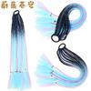 Extensiones de Cabello Trenzado Coloridas al por Mayor, Bandas para el Cabello de Fibra Sintética de Color Degradado, Trenzas de Tres Hebras, Dreadlocks Sintéticos para Mujer, Coletas Realistas