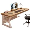 Escritorio de computadora de tablero ecológico de madera maciza, escritorio para el hogar en el dormitorio, escritorio para estudiantes, escritorio de oficina, mesa de juego de escritorio simple y moderna
