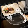 Tapa para calentar en microondas, tapa a prueba de salpicaduras, tapa a prueba de aceite resistente a altas temperaturas, tapa para alimentos calientes, tapa para conservación anti-olor en refrigerador
