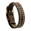 Joyería de Exportación Europea y Americana, Pulseras Tejidas de Cuero Vintage, Venta Directa del Fabricante, Joyería Hecha a Mano de Cuero Genuino