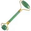 Venta al por mayor de fábrica rodillo de jade natural varita de belleza masajeador de meridianos recipiente de belleza facial amatista verde Dongling punto