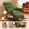 Mecedora sofá individual mecedora sillón reclinable para adultos silla de ocio para balcón lujo ligero despreocupado sofá para persona perezosa silla sofá se puede dormir