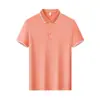 Verão Algodão Australiano de Fibra Longa Mistura de Algodão e Elastano Camisa Polo com Gola Camisa para Cultura Corporativa Roupa de Trabalho Bordado Impressão