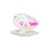 Artesanías de Cristal Perla de Imitación Concha Grande Color AB Animal Marino Diamante Adorno de Cristal de Escritorio Transfronterizo