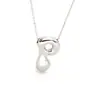 Amazon Caliente 18k Globo Dorado Burbuja Lindo Gordito 26 Colgante de Alfabeto Inglés Collar Mujer