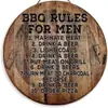 Suministro Transfronterizo Al Por Mayor Retro Barbacoa Parrillada Logotipo Tabla de Madera Pintura Restaurante Colgante de Pared Puerta Letrero de Puerta de Bienvenida de Madera