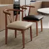 Silla de comedor, uso doméstico, con respaldo, hierro forjado, con reposabrazos, estilo vintage, silla de restaurante de alta gama, silla de té, silla de cuerno de buey, silla de comedor