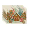 Amazon Manteles Navideños Muñeco de Nieve Árbol de Navidad Manteles Decoración de Mesa de Comedor Occidental Manteles Aislantes Fiesta Navideña