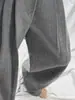 ¡Muy recomendable! Pantalones grises de diseñador para mujer, nuevos de otoño e invierno, de cintura alta, fluidos, casuales de pierna ancha