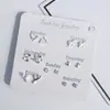 Pendientes Pequeños Chapados en Plata 925 para Estudiantes Mujeres, Sencillos y Delicados, Perfectos para Perforaciones de Oreja, Exquisitos y Lindos, Pendientes Versátiles para Usar Toda la Semana