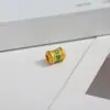DIY Transferência de Óleo Gota Contas de Furo Grande Deus da Riqueza Verdade de Seis Caracteres Acessórios de Joias de Liga Contas de Pulseira Caractere Fu