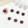 Paquete de material para manicura de Año Nuevo joyería vintage rojo vino estilo barroco lazo amor Camelia joyería para manicura