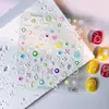 Estilo Ins Pegatinas para Uñas 5D en Relieve Caricatura Graffiti Flores Estéreo Moño Estilo Francés Pegatinas Navideñas para Uñas