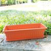 Vaso de flores plástico retangular de plástico vaso vegetal varanda vegetal caixa de plantio vaso de flores placa de mudas atacado vendas diretas da fábrica