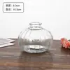 Vaso de Vidro para Comércio Exterior, Peça Decorativa Transparente Estilo Ins para Arranjo de Flores, Sensação Vintage de Alto Padrão, Conjunto Pequeno, Vaso Pequeno de Alto Padrão Levemente Luxuoso