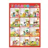Póster de Pared Impermeable Silencioso para Bebés para Aprender Caracteres Educación Temprana para Bebés y Niños Reconocimiento de Imágenes Pinyin Mural de Pared Iluminación Cognitiva Cara Única