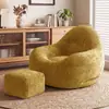 Cadeira de lounge para lazer em casa com varanda para adultos, adequada para dormir, poltrona puff individual para cochilo, sofá reclinável preguiçoso