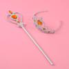 Coroa Infantil Pronta de Fábrica Acessórios de Vestuário de Princesa Coroa de Gema Varinha Mágica Tiara Joia