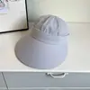 Sombrero de Sol de Verano Nuevo para Mujer con Ala Ancha para Exteriores, Sombrero con Visera Desmontable, Protección UV, Seda de Hielo