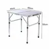 Mesa Dobrável de Liga de Alumínio para Uso Doméstico, Mesa de Estudo para Computador Multifuncional, Mesa de Jantar Dobrável Portátil para Feira Noturna ao Ar Livre Atacado