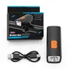 Novos Acessórios de Luz para Bicicleta Transfronteiriços 2266 Farol Iluminação para Viagem Noturna Carregamento USB à Prova d'Água Luz para Ciclismo ao Ar Livre