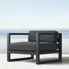 Sofá de Aleación de Aluminio para Exteriores Estilo Industrial Impermeable Muebles para Patio de Hotel Jardín Villa Juego de Sofás para Exteriores