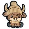 Cartoon Highland Cow Series Gota de Plástico PVC Sapatos de Borracha Macia Buraco Flor Sapato Fivela Sapatos de Jardim Buraco Telefone Móvel Caso DIY Acessórios