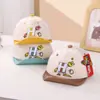 Gorro de malla para bebé verano nuevo lindo caricatura niño protección solar ala suave gorra de visera niña estilo coreano sombrero de sol G310