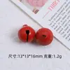Pintura metálica colorida sino pequeno feito à mão acessórios de joia DIY chaveiro pendurar animal de estimação sino pequeno atacado