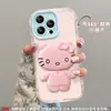 Suporte de Espelho Hello Kitty Adequado para Apple 16E Capa de Celular Fofa 13Promax Gelatina Pequeno Fresco 15 Simples