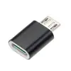 Adaptador de dados de carregamento de celular v8 para tipo c mãe metal liga de alumínio